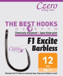 F1 Excite Barbless 12, 12 db/csomag