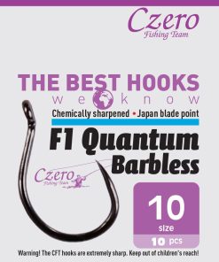 F1 Quantum Barbless 10, 10 db/csomag