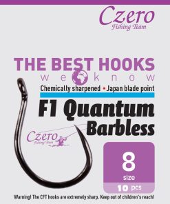 F1 Quantum Barbless 8, 10 db/csomag