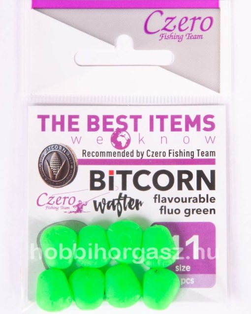 Bitcorn wafter falvourable fluo green 11 mm, 8 db/csomag