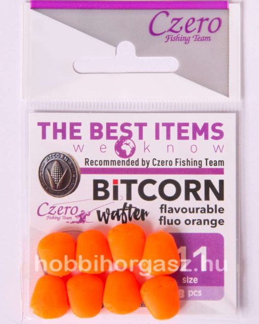 Bitcorn wafter falvourable fluo orange 11 mm, 8 db/csomag