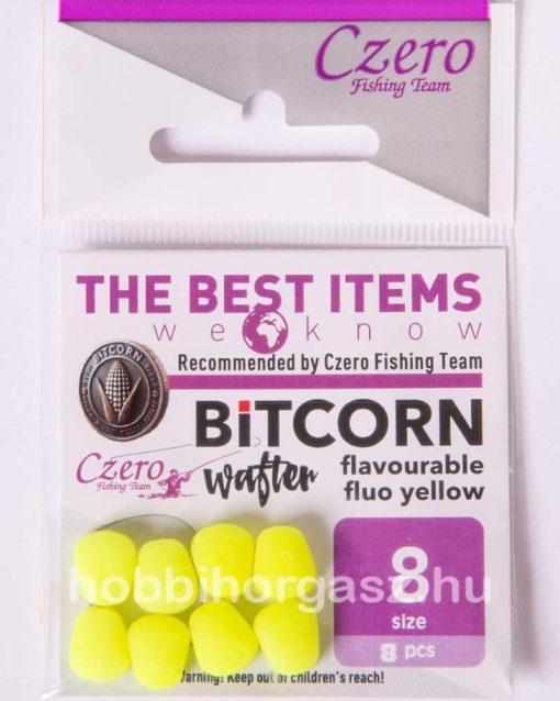 Bitcorn wafter falvourable fluo yellow 8 mm, 8 db/csomag