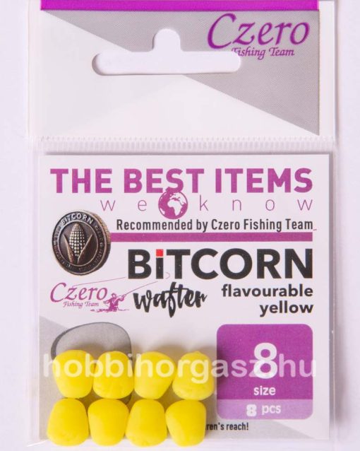 Bitcorn wafter falvourable yellow 8 mm, 8 db/csomag