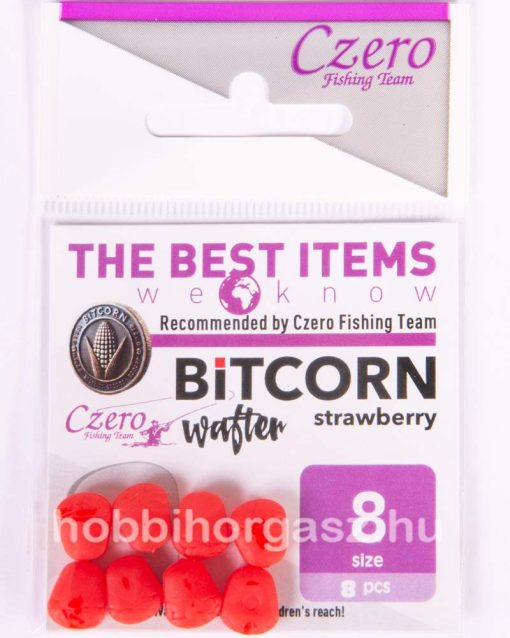 Bitcorn wafter strawberry 8 mm, 8 db/csomag