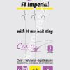 F1 Imperial 12-es horog, 10 mm csalitüske, 0,10 előkén, 8 cm hosszú. 3 db/csomag.