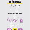 F1 Imperial 14-es horog, 10 mm csalitüske, 0,10 előkén, 8 cm hosszú. 3 db/csomag.
