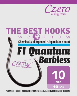 F1 Quantum Barbless 10, 10 db/csomag