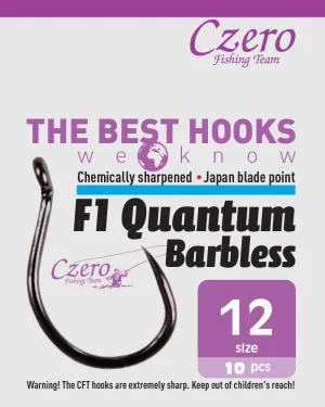 F1 Quantum Barbless 12, 10 db/csomag