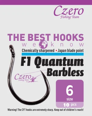F1 Quantum Barbless 6, 10 db/csomag