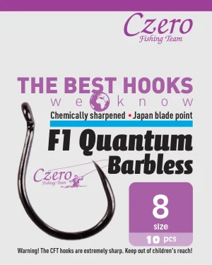 F1 Quantum Barbless 8, 10 db/csomag